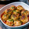 Easy and Healthy Juicy Baked Chicken Meatballs