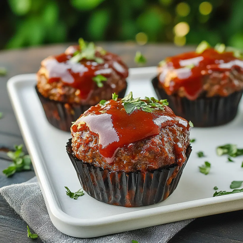 Easy and delicious BBQ Meatloaf Muffin Recipe