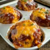 Perfect Cheddar Barbeque Mini Meatloaf Cups