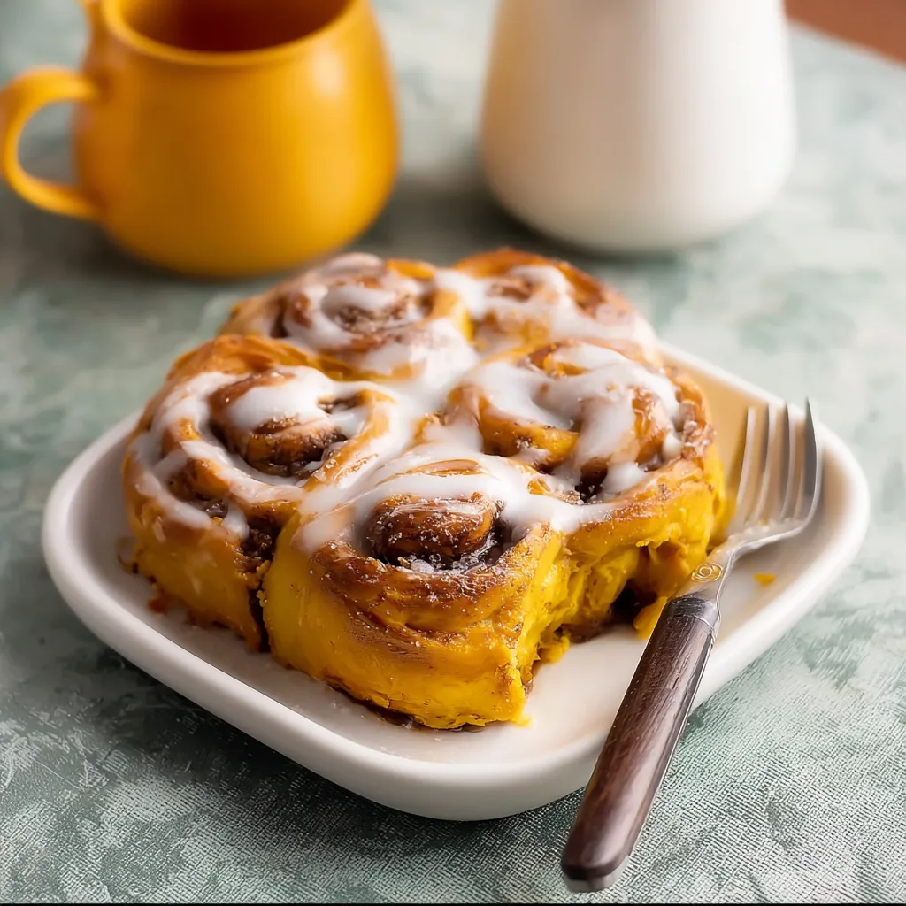 Pumpkin Cinnamon Rolls Recipe Easy