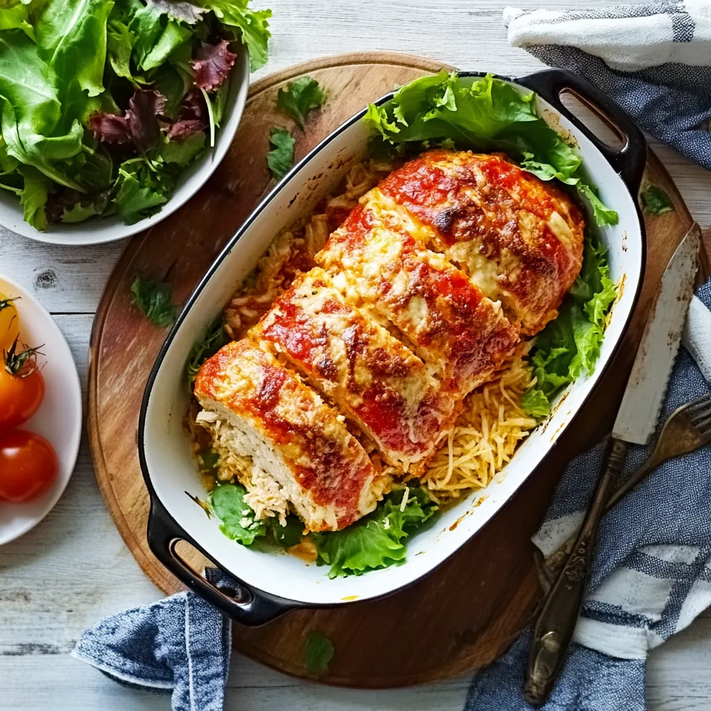 Sweet Cheesy Chicken Meatloaf