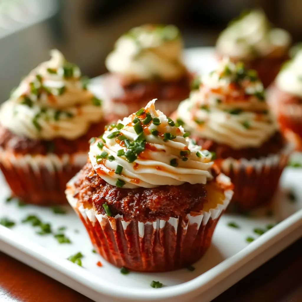 Sweet and Easy Meatloaf Cupcakes