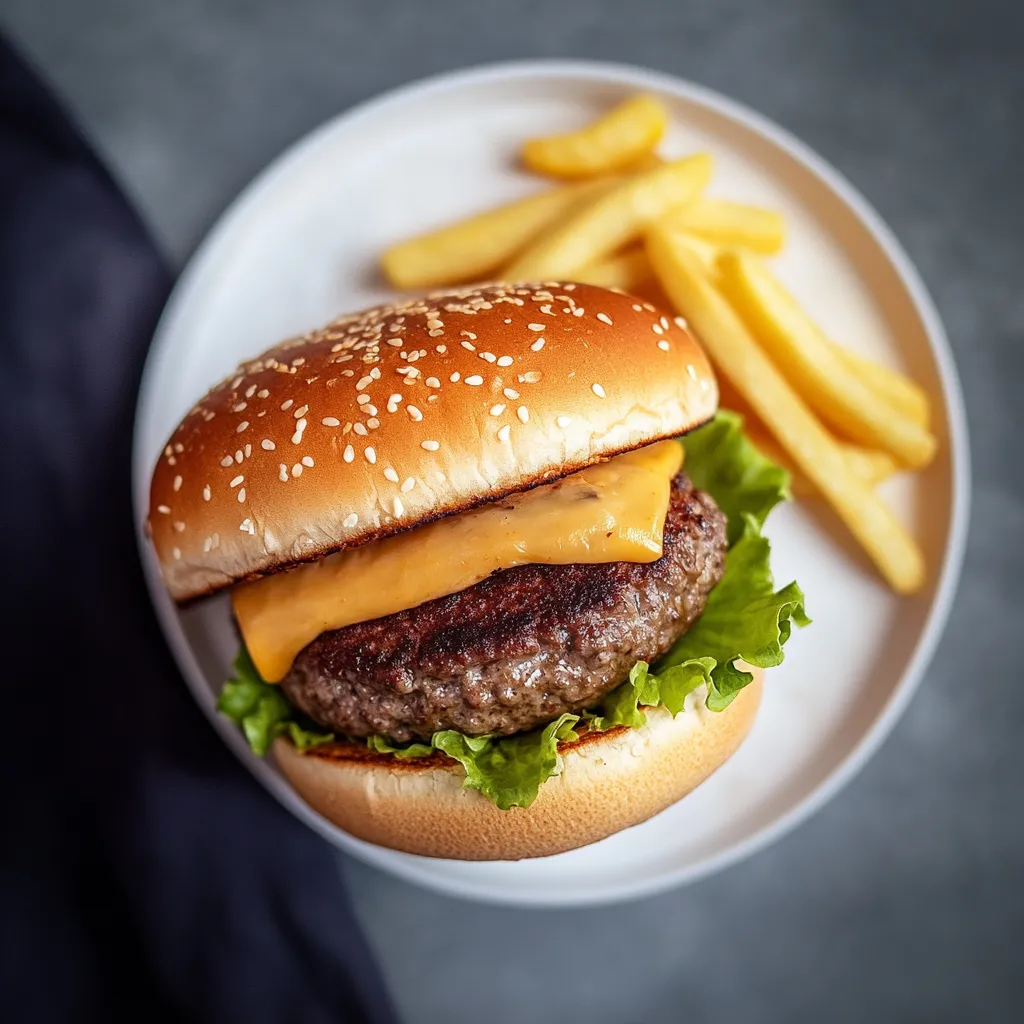Sweet and Healthy Frozen Hamburgers in Air Fryer