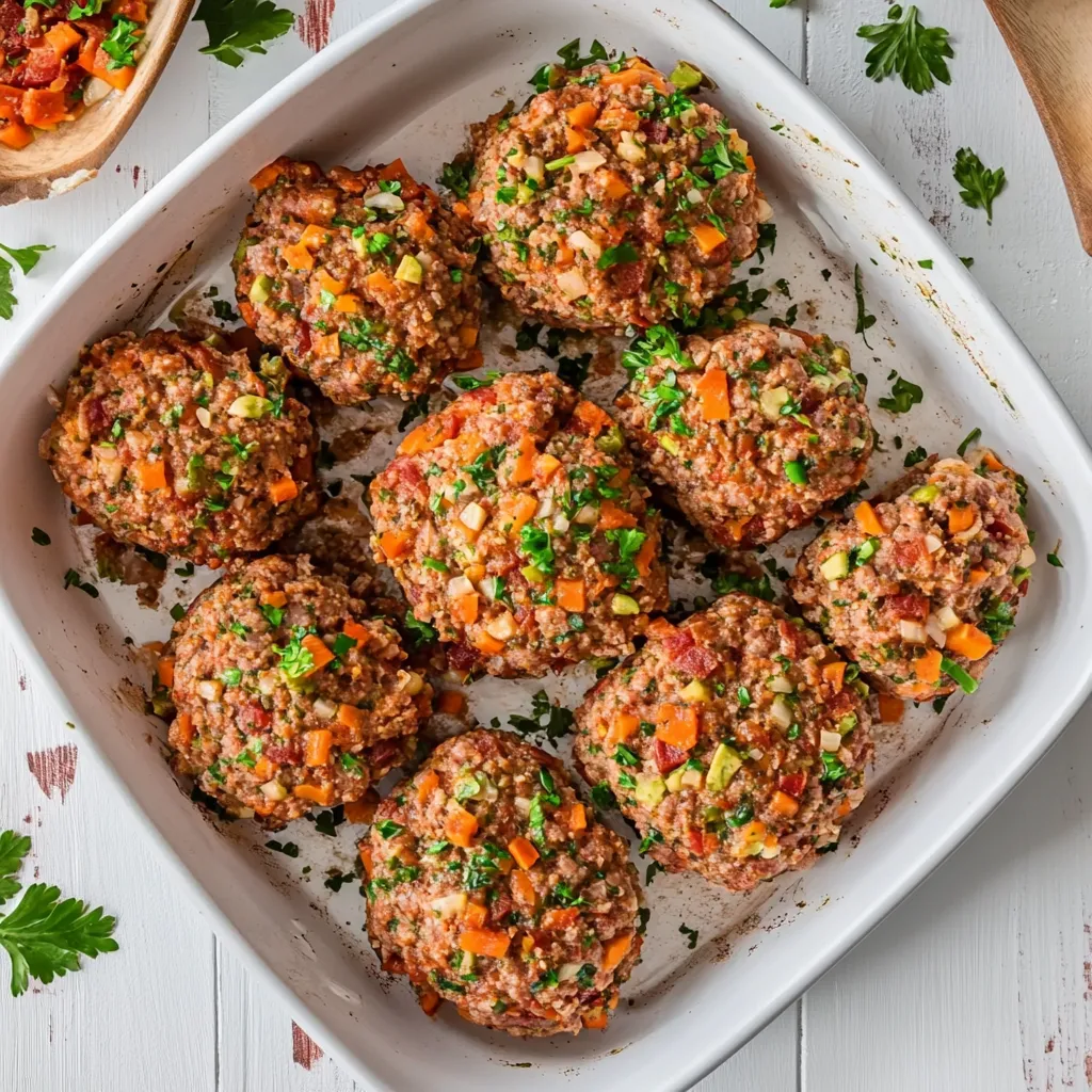 Veggie-Loaded Mini Meatloaves Recipes