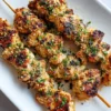 Air Fryer Garlic Parmesan Chicken Skewers Recipe