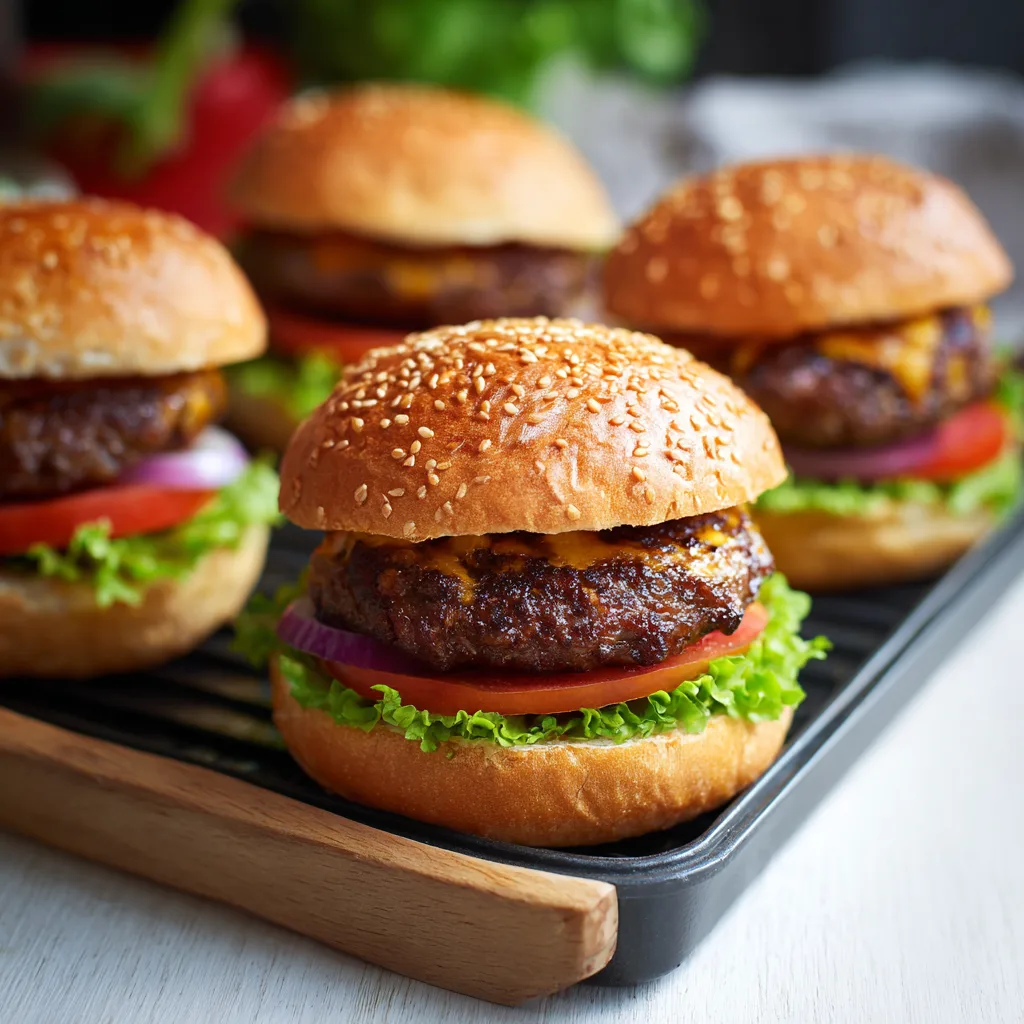 Crispy Air Fryer Hamburgers 