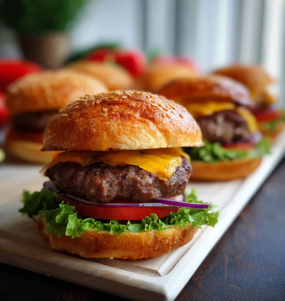 Crispy Air Fryer Hamburgers 