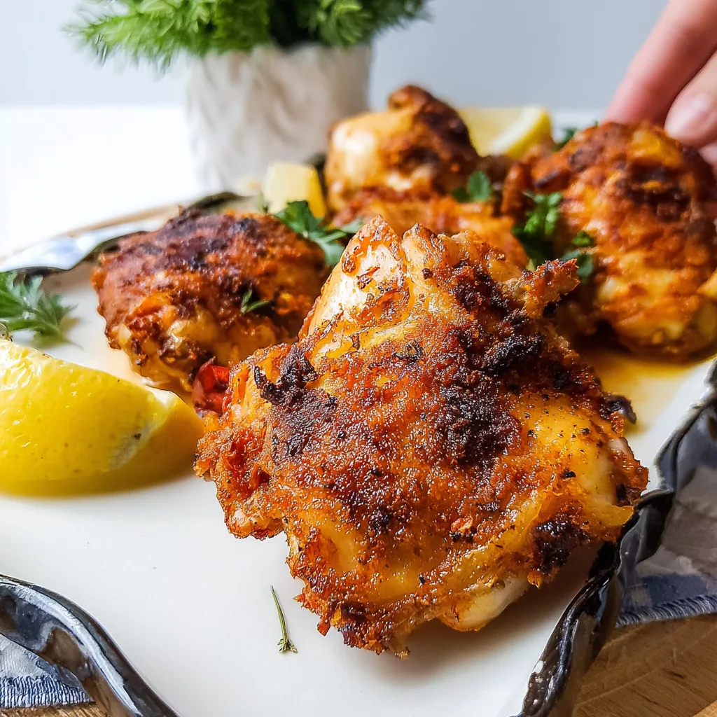 Juicy and Crispy Air Fryer Thighs