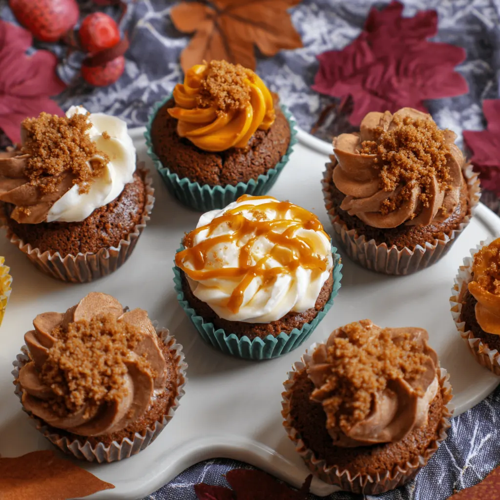 Delicious Autumn Cupcakes Aesthetic Recipe