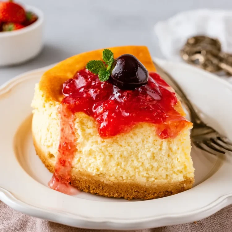 Delicious Homemade Air Fryer Cheesecake