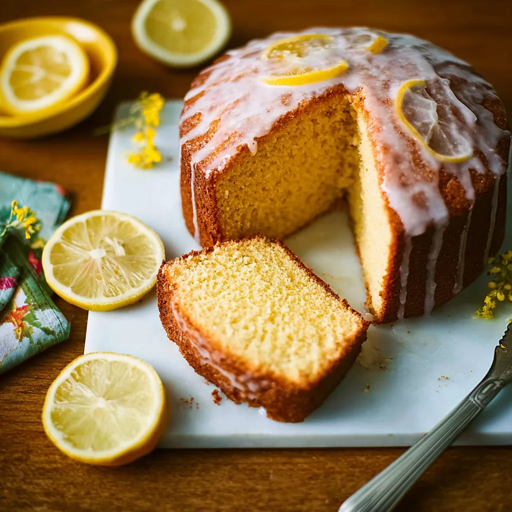 Easy Air Fryer Lemon Drizzle Cake Recipe