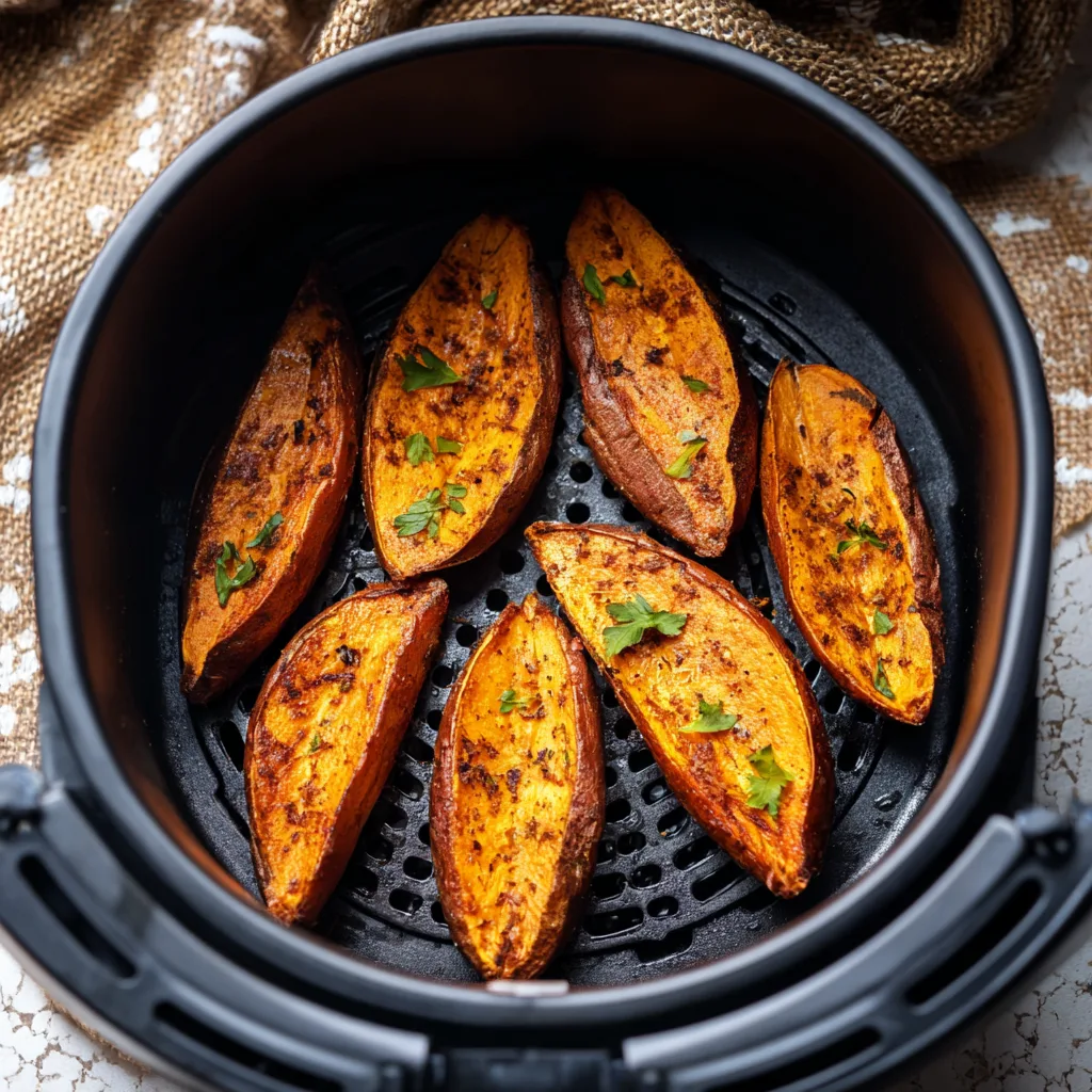 Easy Air Fryer Sweet Potatoes