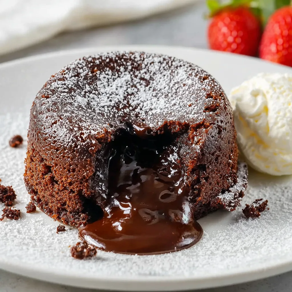 Easy Decadent Lava Cake with Your Air Fryer