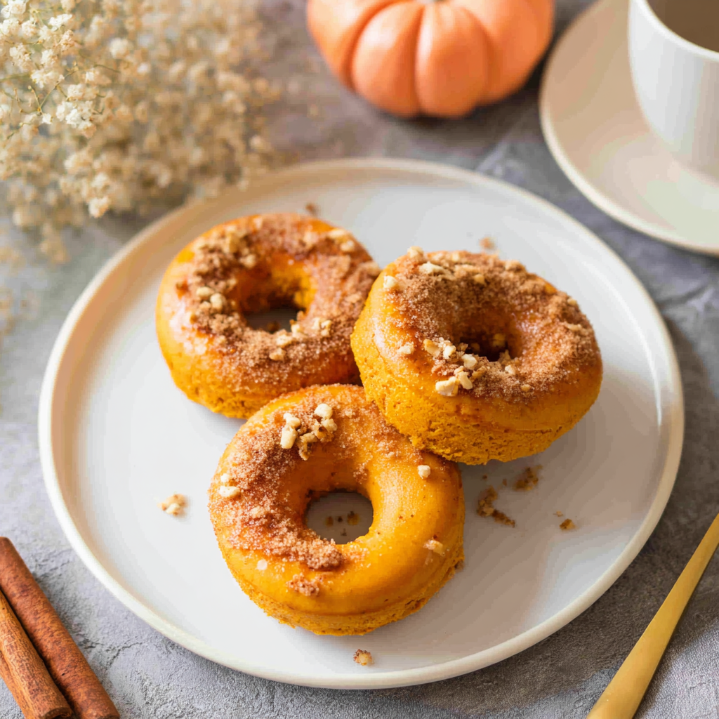 Easy Pumpkin Spice Donuts Baked Recipe