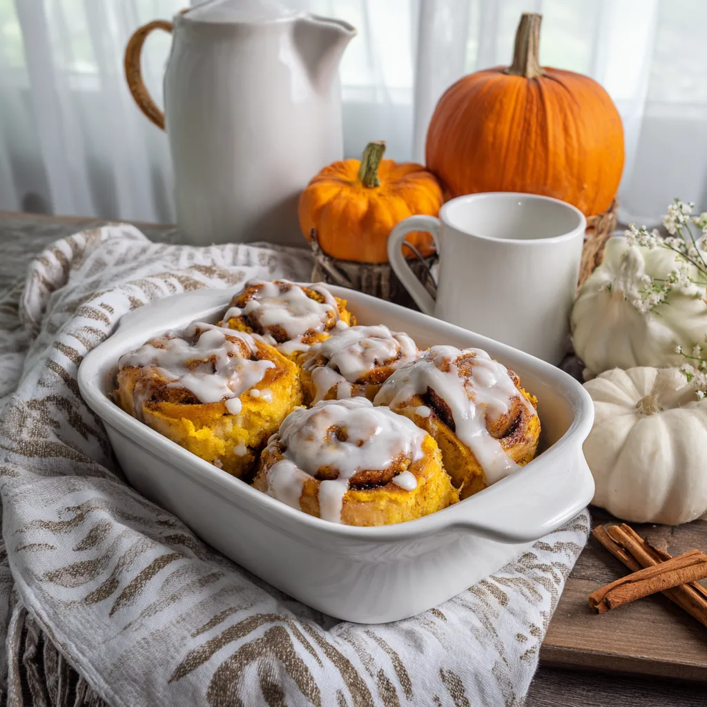 Guick and Delicious Small Batch Pumpkin Cinnamon Rolls Recipe