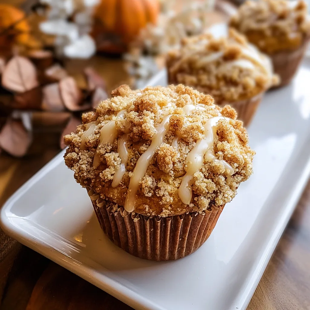 Healthy and Easy Apple Pumpkin Streusel Muffins