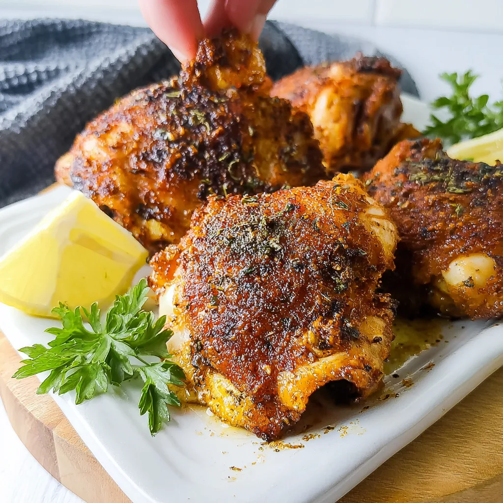 Juicy and Crispy Air Fryer Thighs
