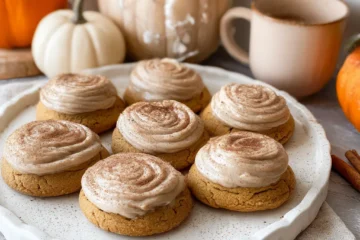 Perfect and delicious Soft Pumpkin Cookies with Cinnamon Frosting