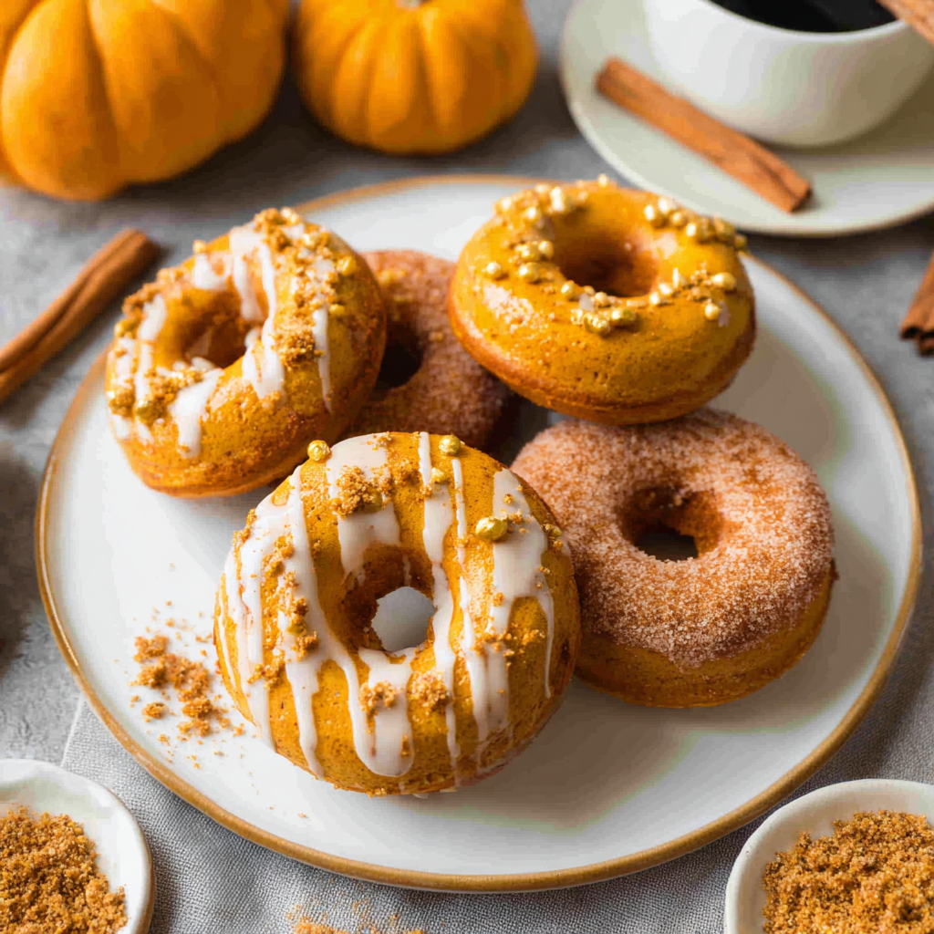 Pumpkin Spice Baked Donuts Recipe