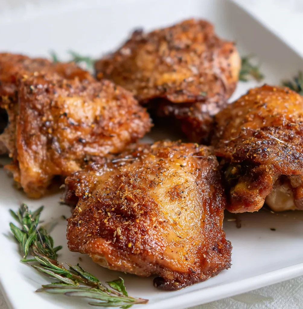 Quick Air Fryer Chicken Thighs