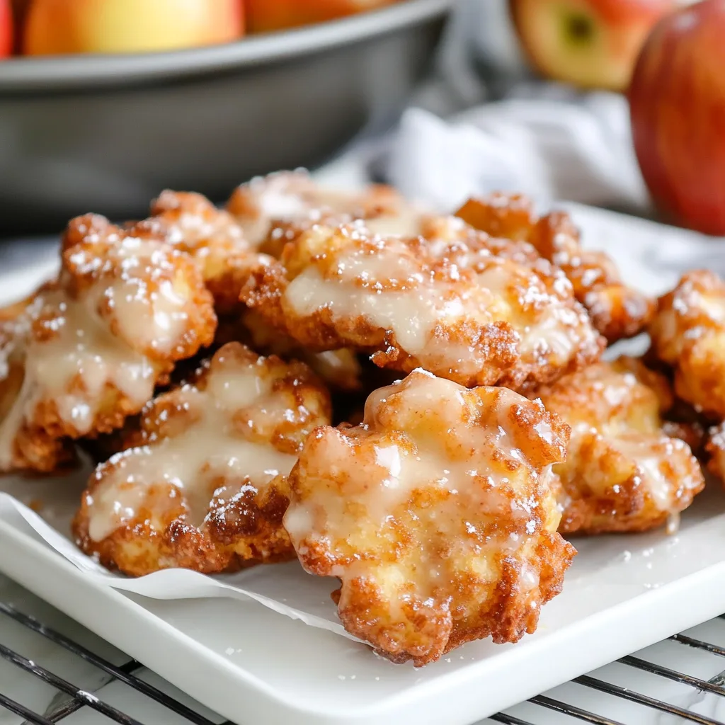 Quick Gluten-Free Air Fryer Apple Fritters