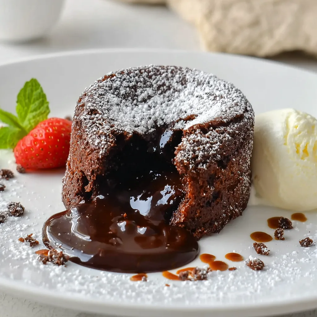 Simple Decadent Lava Cake with Your Air Fryer