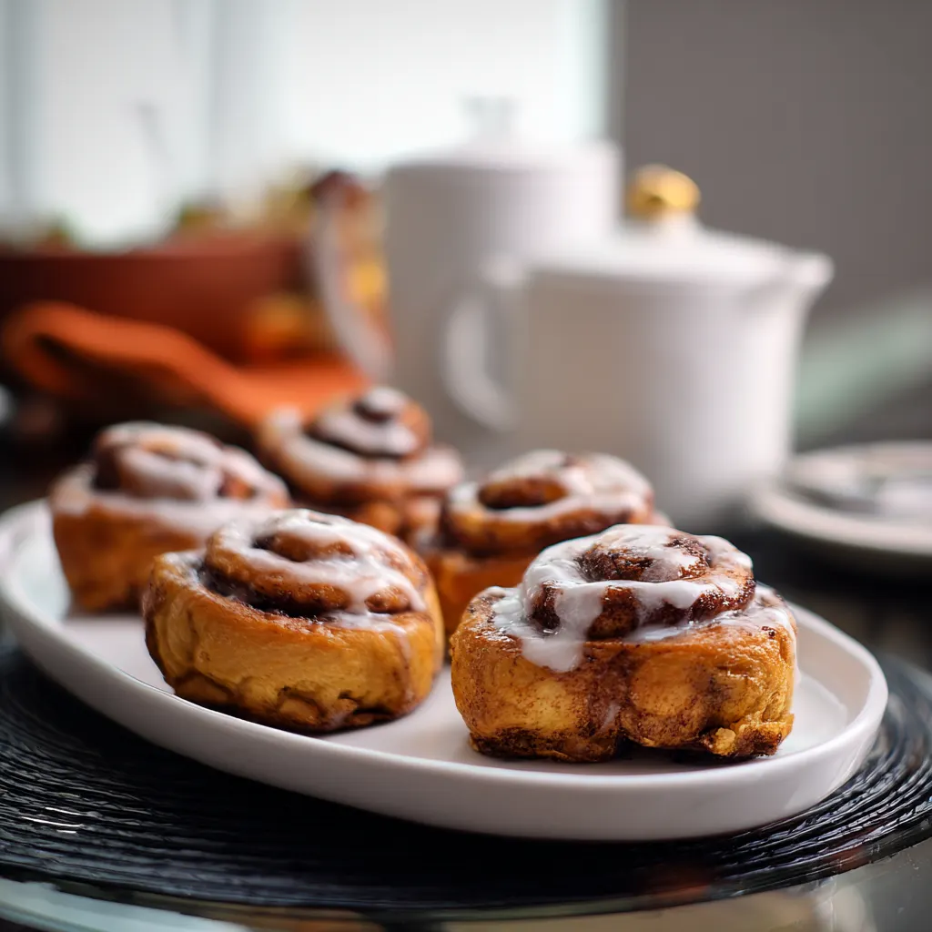 Small Batch Pumpkin Cinnamon Rolls Recipe