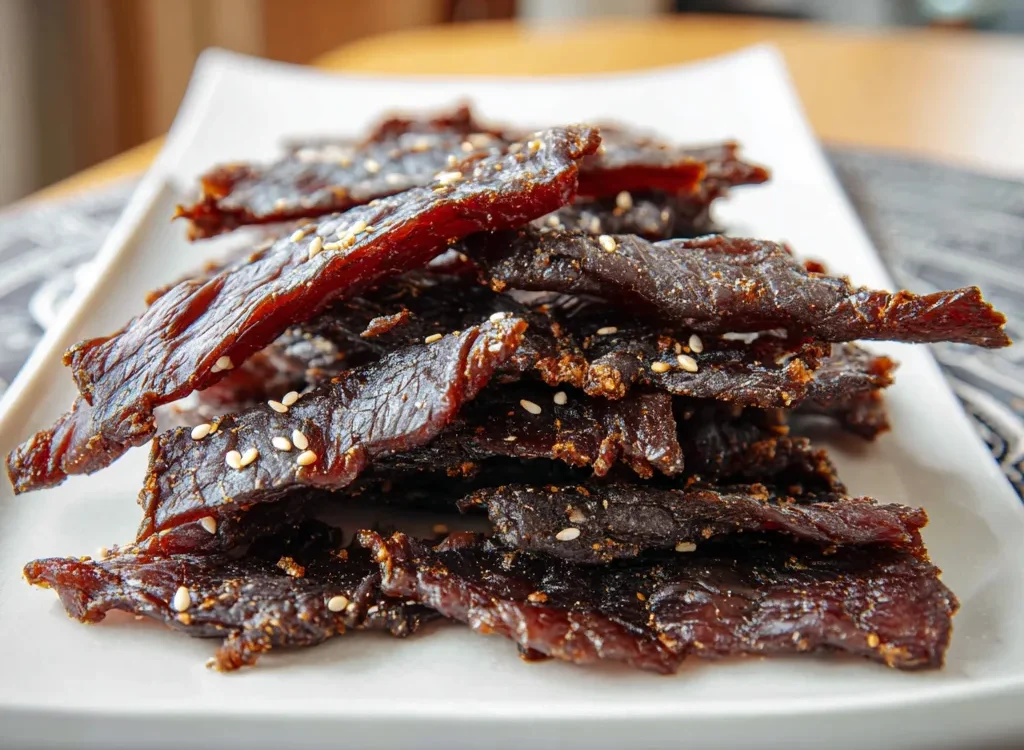 Teriyaki Beef Jerky Recipe in Air Fryer