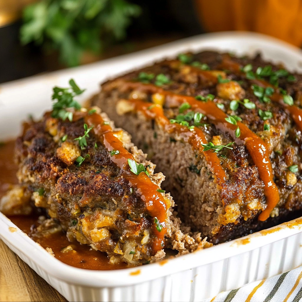The Perfect Stove Top Stuffing Meatloaf