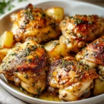 Baked Bone In Chicken Thighs