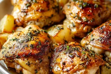 Baked Bone In Chicken Thighs