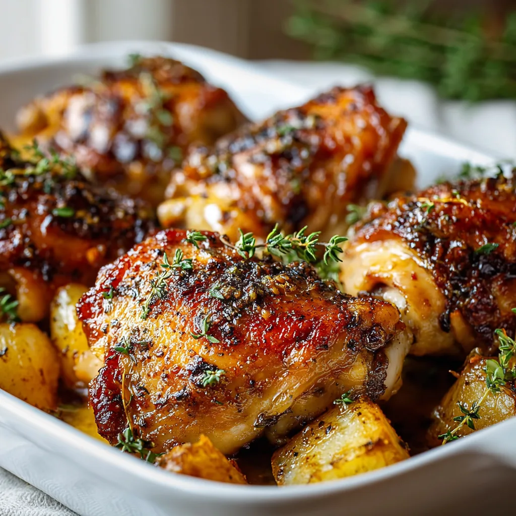 Baked Bone In Chicken Thighs Recipe