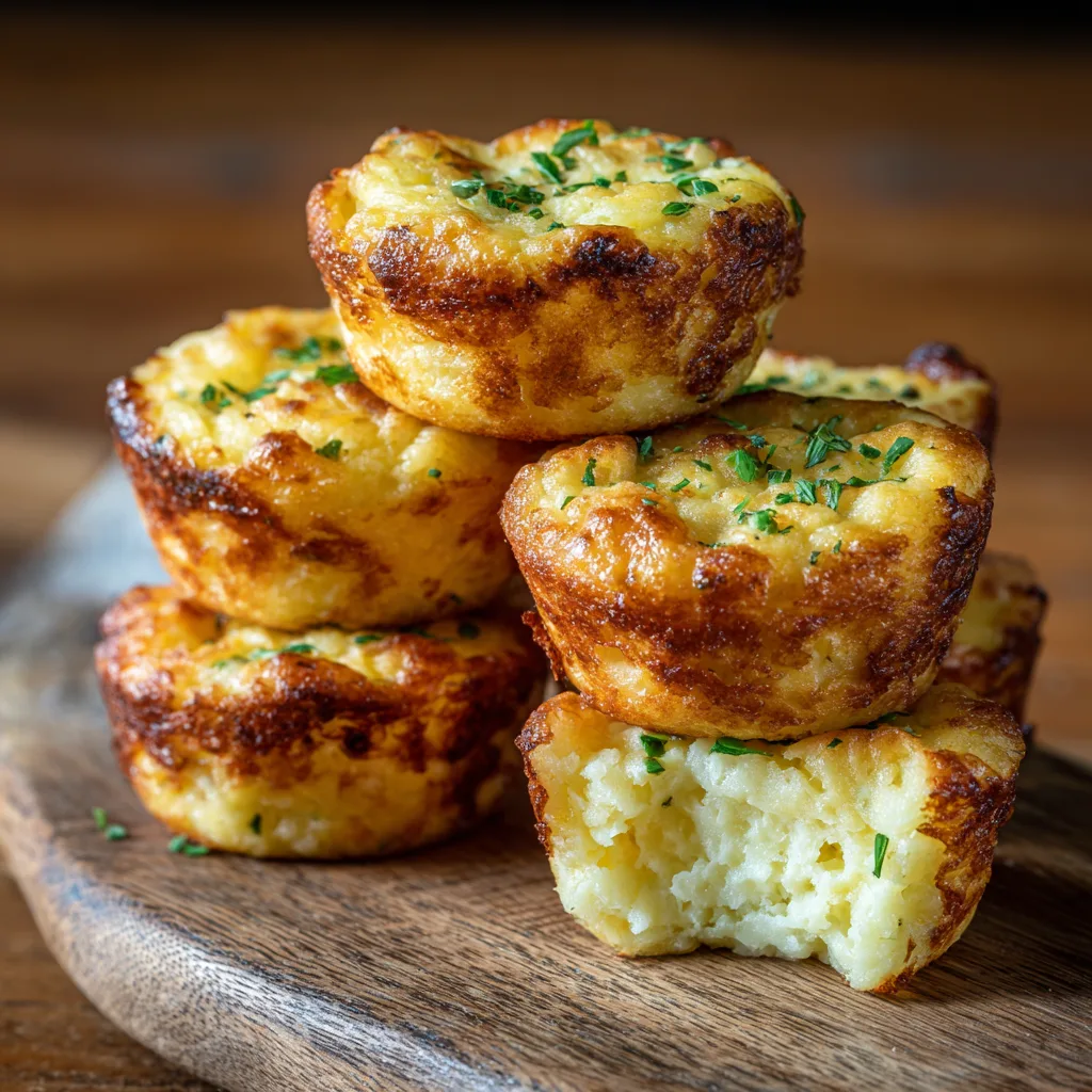 Health Cheesy Mashed Potato Puffs  