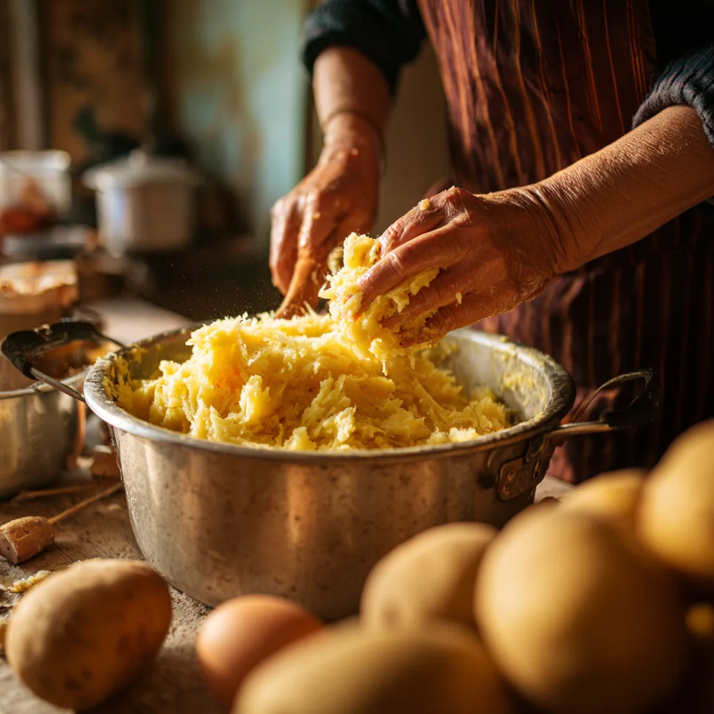 Cheesy Mashed Potato Puffs  