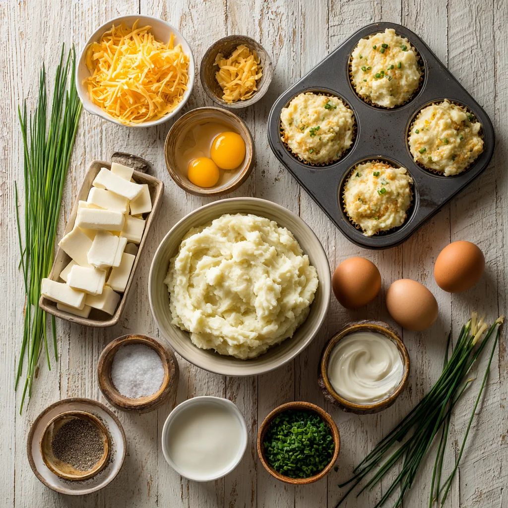 Ingredient Cheesy Mashed Potato Puffs  