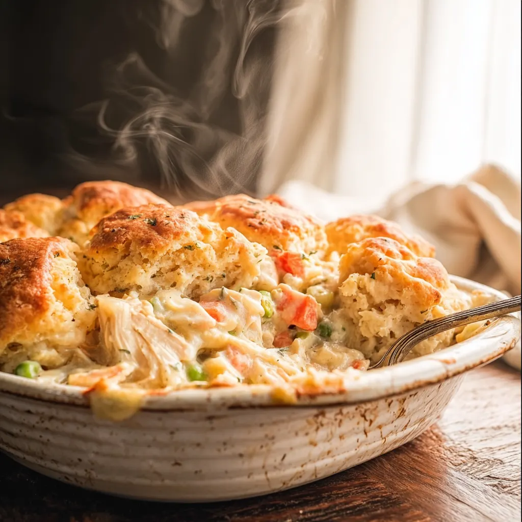 Easy & Quick Creamy Chicken Pot Pie Casserole