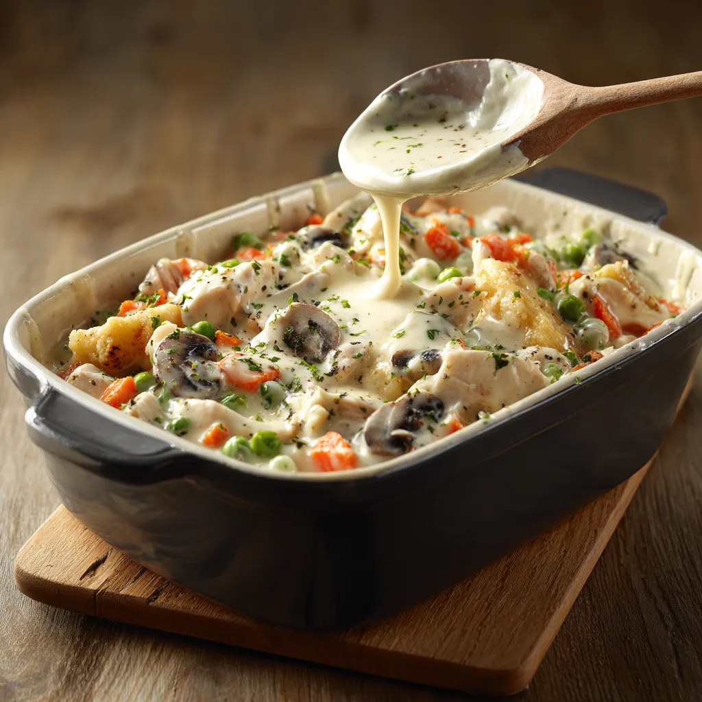 Creamy Chicken Pot Pie Casserole