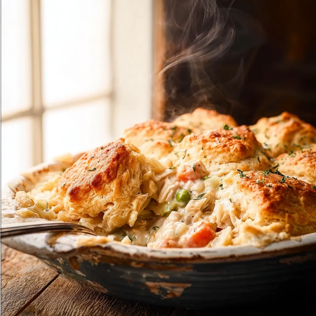 Easy & Quick Creamy Chicken Pot Pie Casserole