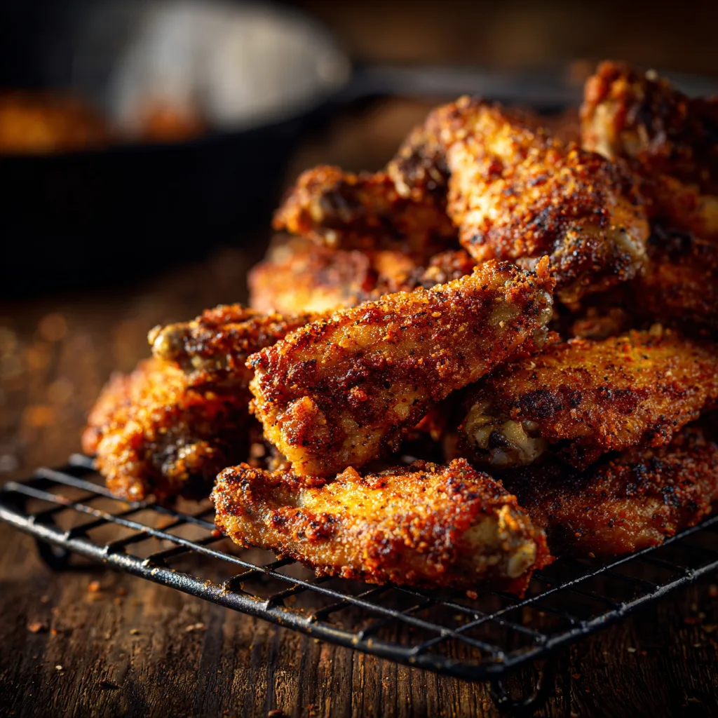 Crispy Dry Rub Chicken Wings