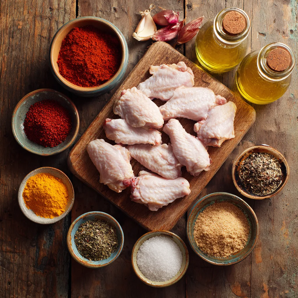 Ingredients Crispy Dry Rub Chicken Wings 