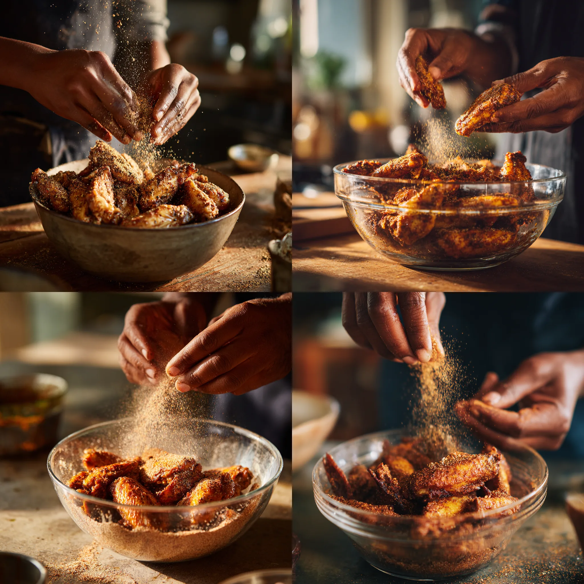 Step by Step How to Make It Crispy Dry Rub Chicken Wings