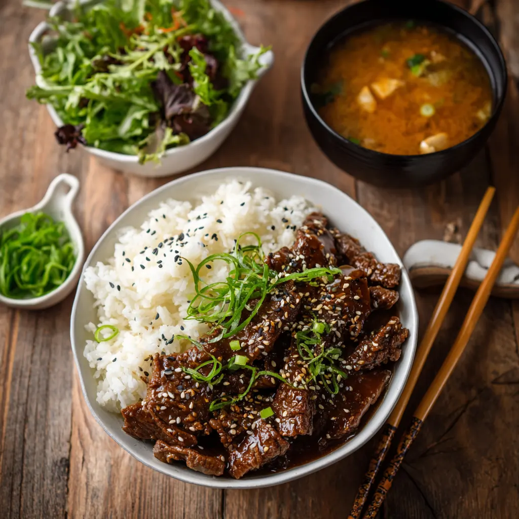 Easy Beef Teriyaki With Rice
