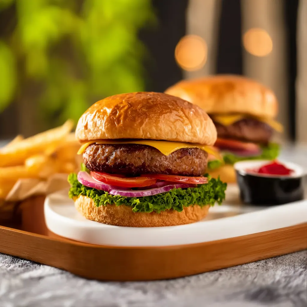 Easy to Make Frozen Burgers in Air Fryer