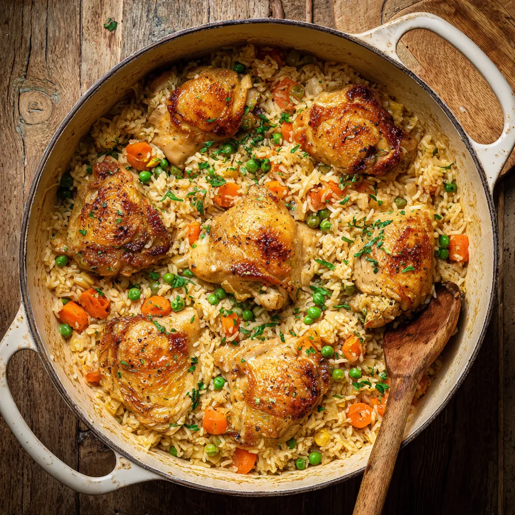One-pot chicken and rice