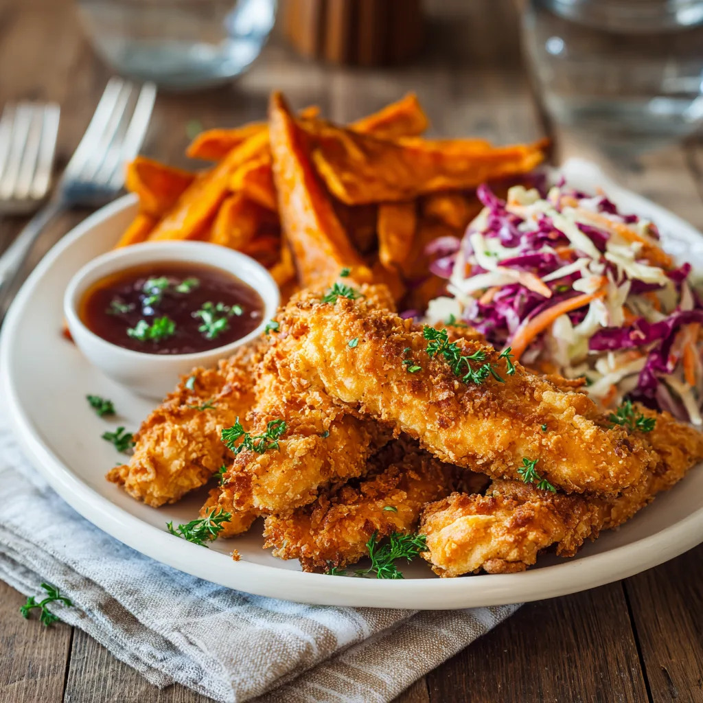 Serve Your Crispy Tenders With Fries, Slaw, or Veggies for a Balanced Meal Everyone Loves.