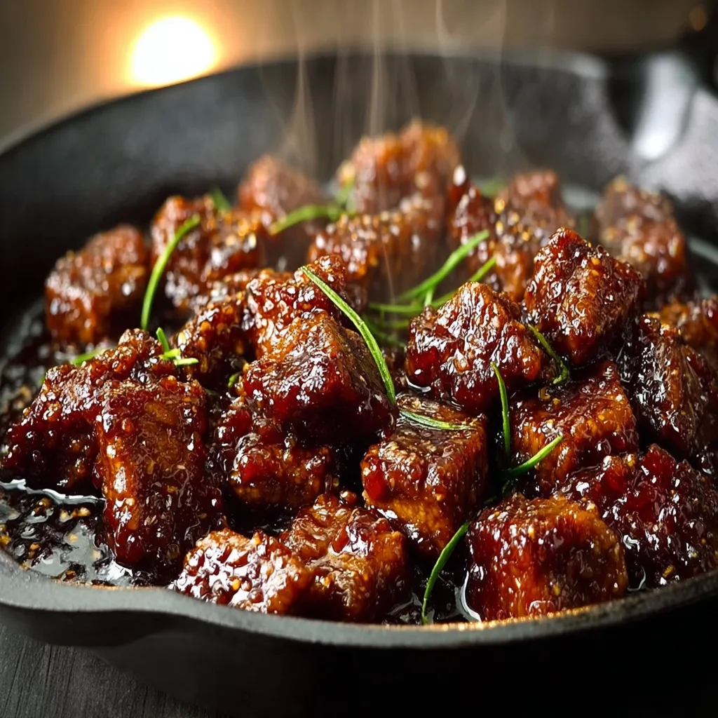 Sweet and Sticky Steak Bites Recipe 