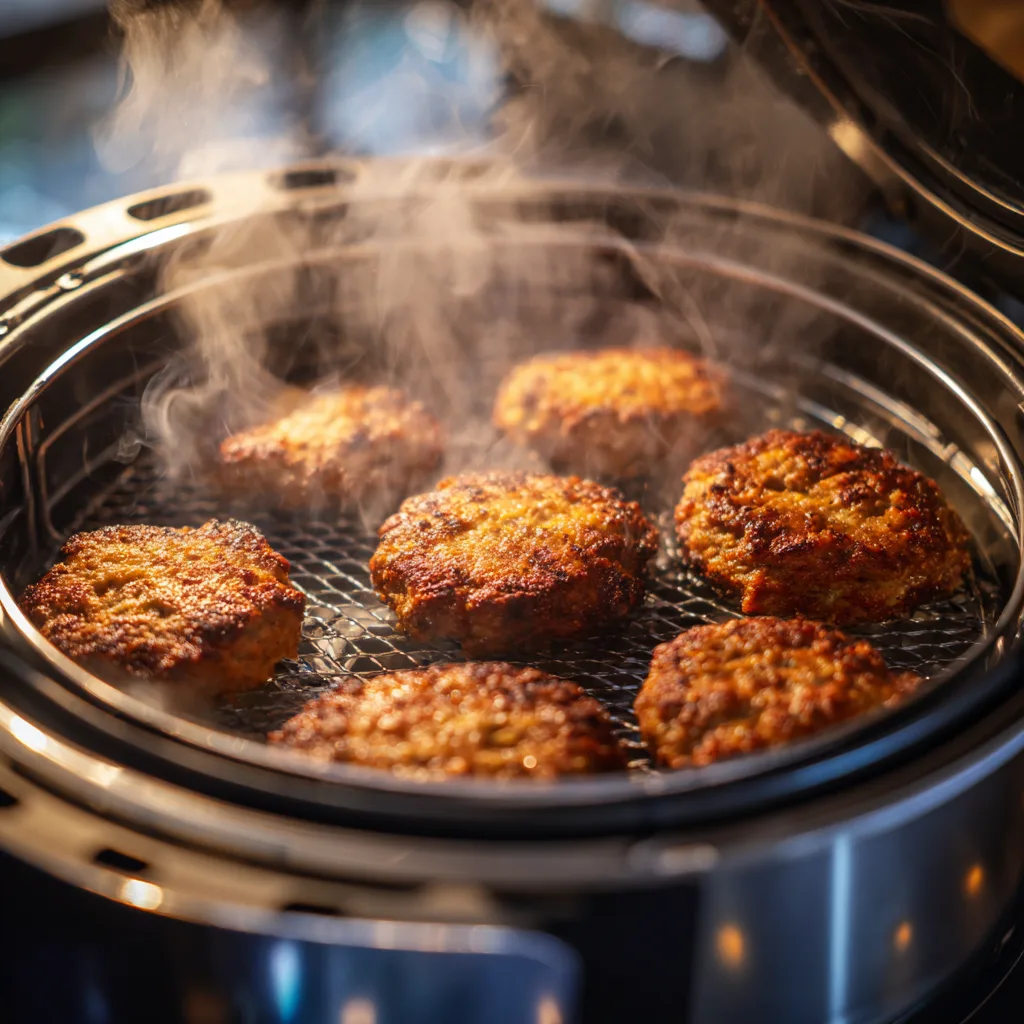  Easy Frozen Turkey Burgers in Air Fryer