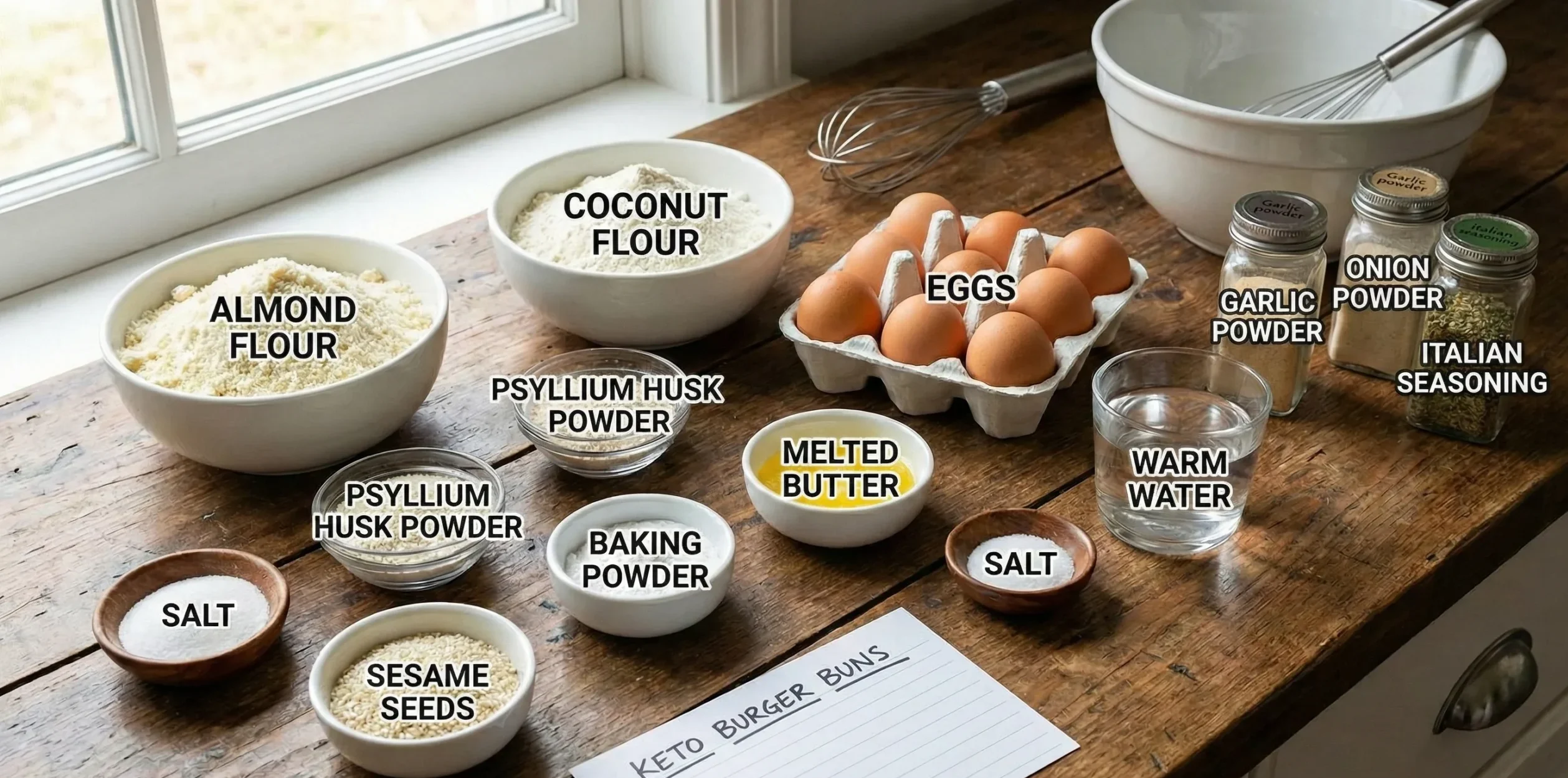 Low-Carb Keto Burger Buns That Actually Taste Like Bread