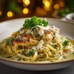 Healthy Creamy Garlic Parmesan Chicken Pasta
