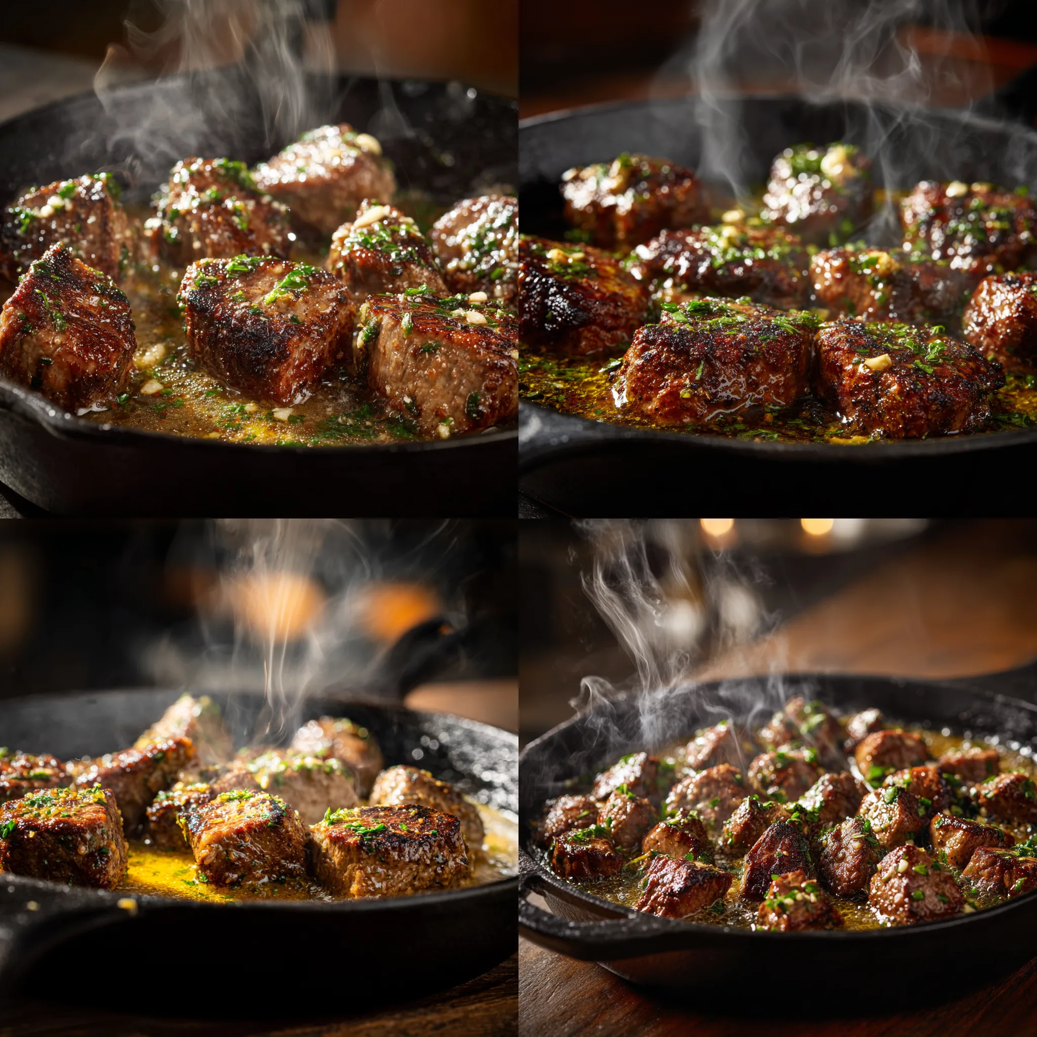 How to Make Cowboy Butter Steak Bites